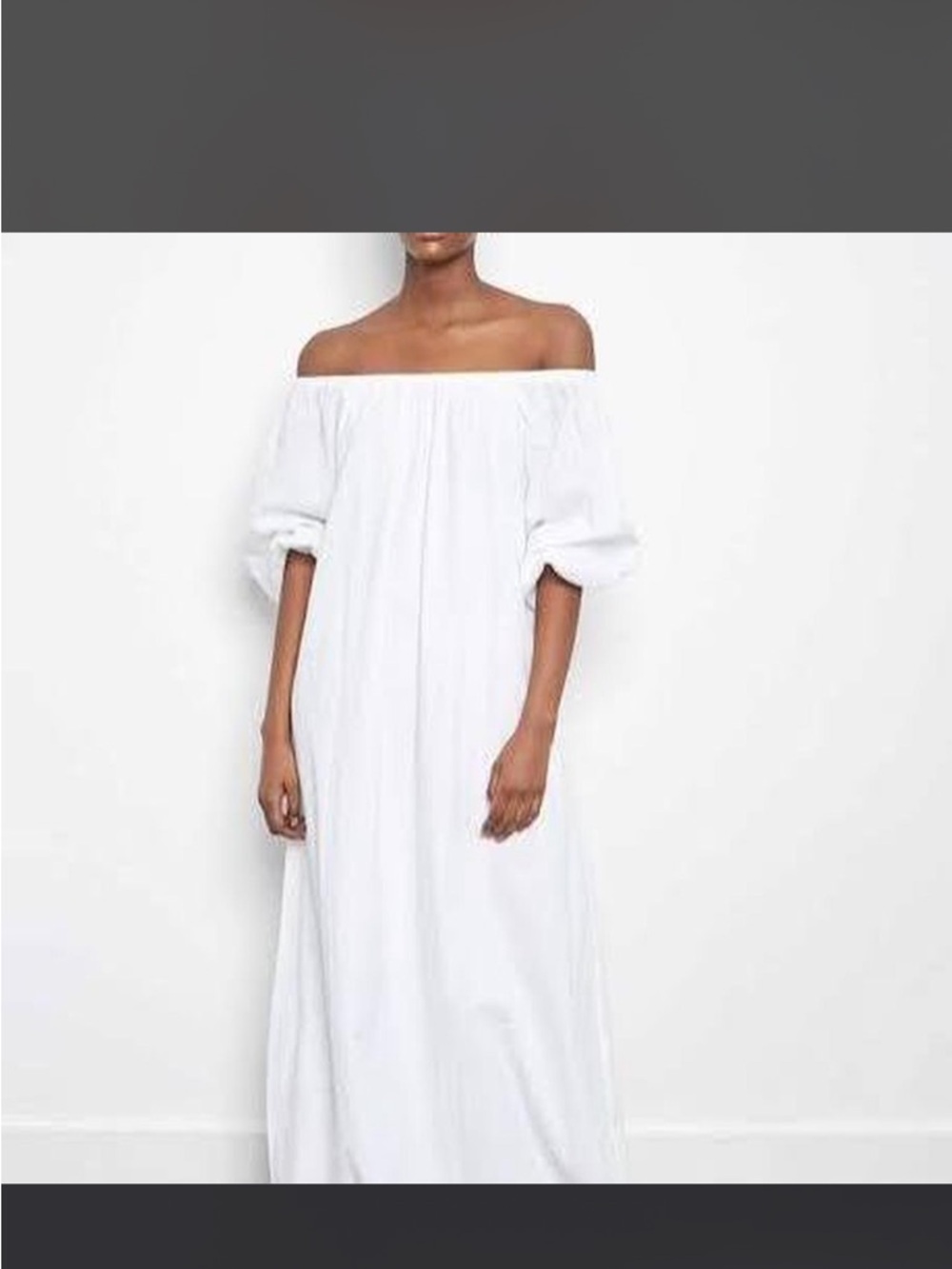 Avenue the Label Australia Off-Shoulder White Cotton Maxi Dress